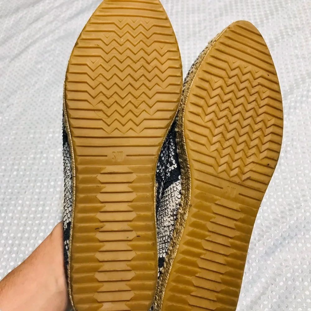 Stuart weitzman catalán snake espadrilles